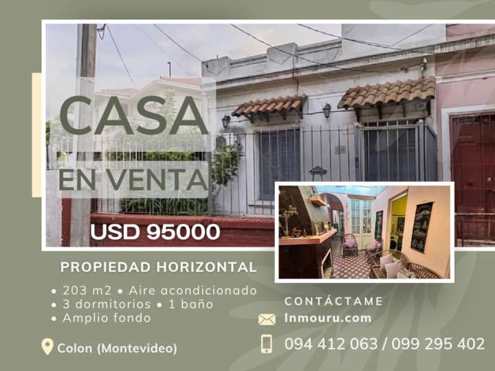 Casa en venta en Yuty, Montevideo