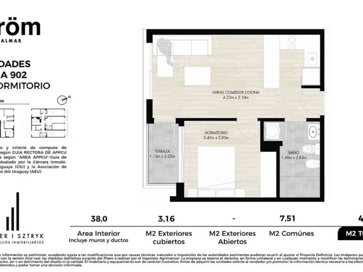 Apartamento en venta en Palmar, Montevideo