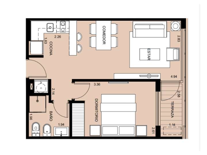 Apartamento en venta en Avenida Franklin Delano Roosevelt, Maldonado