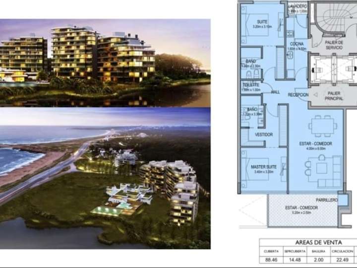 Apartamento en venta en Punta Ballena