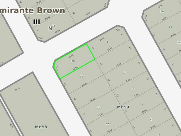 Terreno en venta en Languenheim Norte, Longchamps