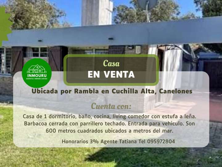 Casa en venta en Rambla Maestro Julio Castro, Cuchilla Alta
