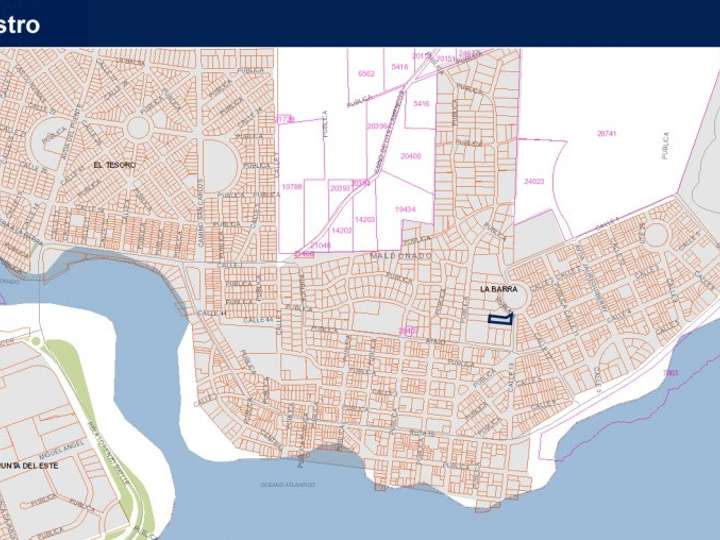 Terreno en venta en El Pedregal, La Barra