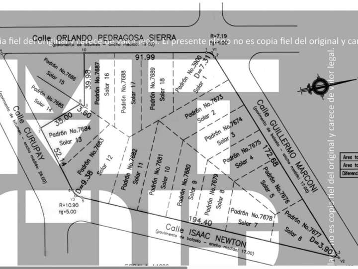 Terreno en venta en El Chorro