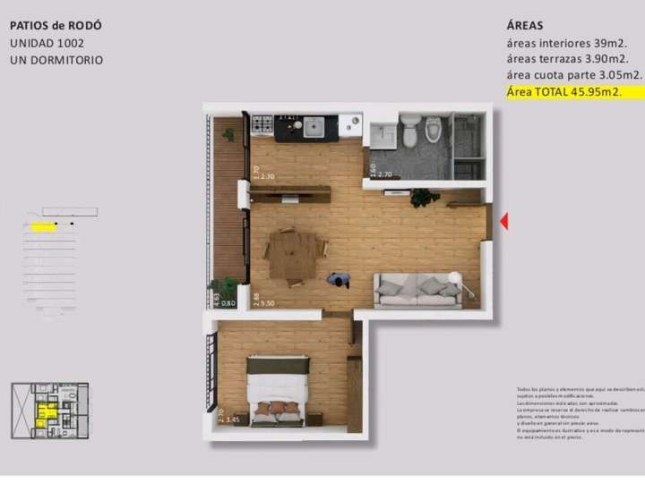 Apartamento en venta en Cordón, Montevideo