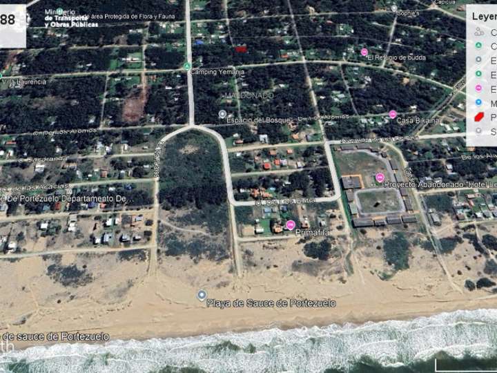 Terreno en venta en Vicente F. Costa, Maldonado