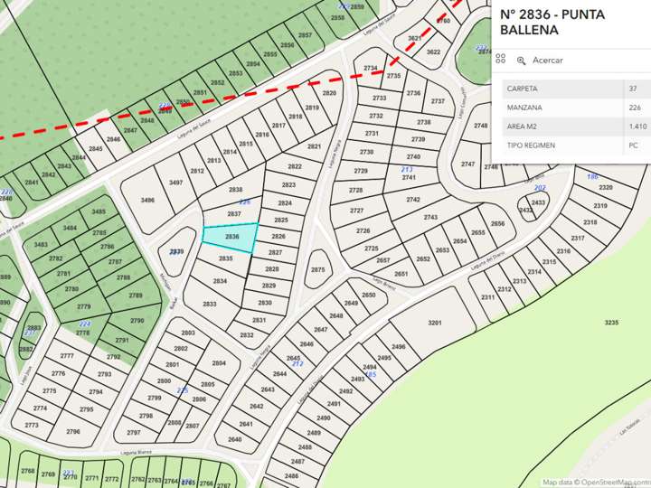 Terreno en venta en Punta Ballena