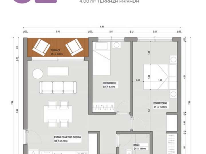 Apartamento en venta en Avenida Emilio Frugoni, Maldonado