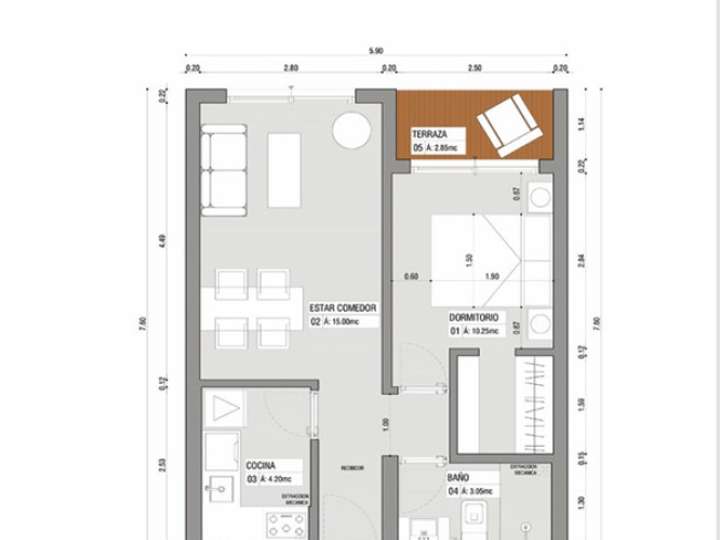 Apartamento en venta en Avenida Emilio Frugoni, Maldonado