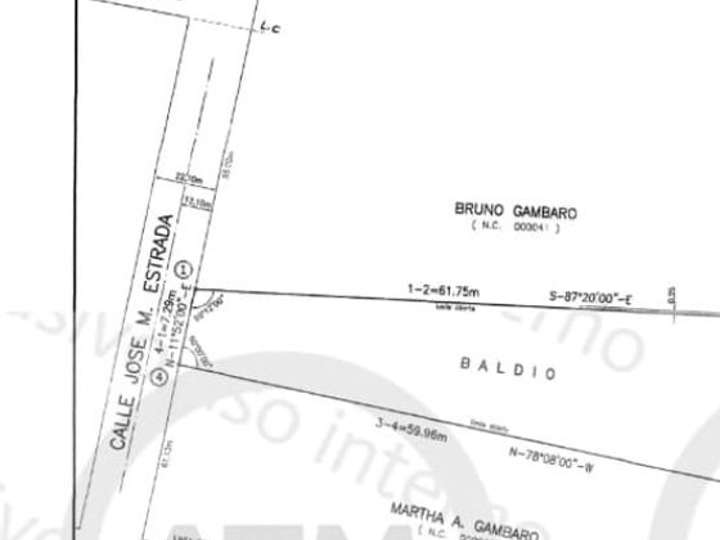 Terreno en venta en José Manuel Estrada, 766, Mendoza