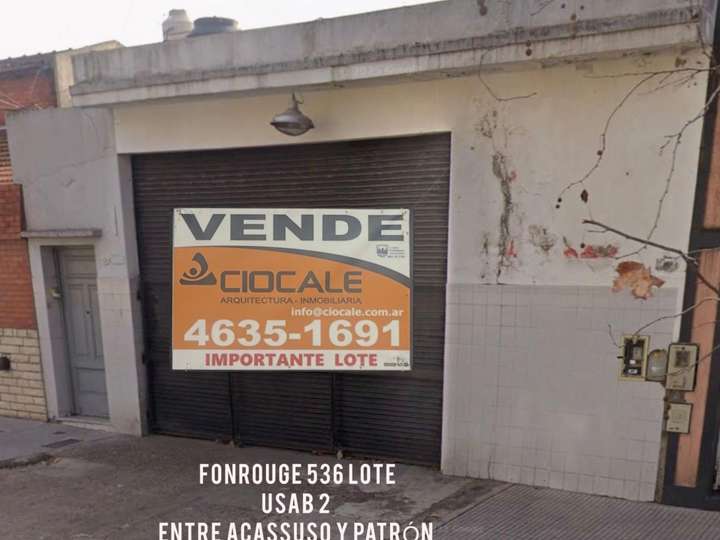 Terreno en venta en Fonrouge, 502, Ciudad Autónoma de Buenos Aires