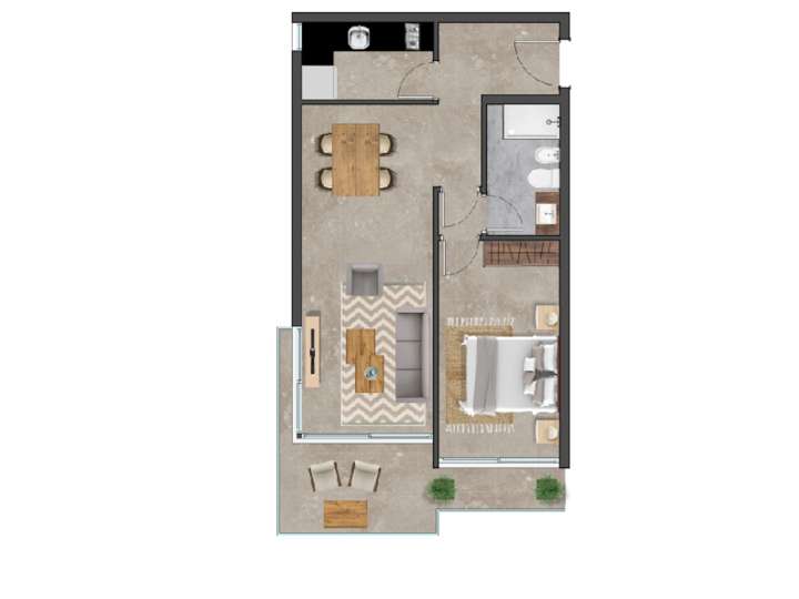 Apartamento en venta en Domingo Hermida, Maldonado